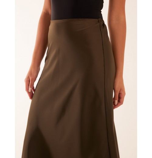 Satin Bias Midi Skirt Satin Bias Midi Skirt