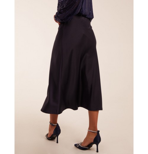 Satin Bias Midi Skirt Satin Bias Midi Skirt