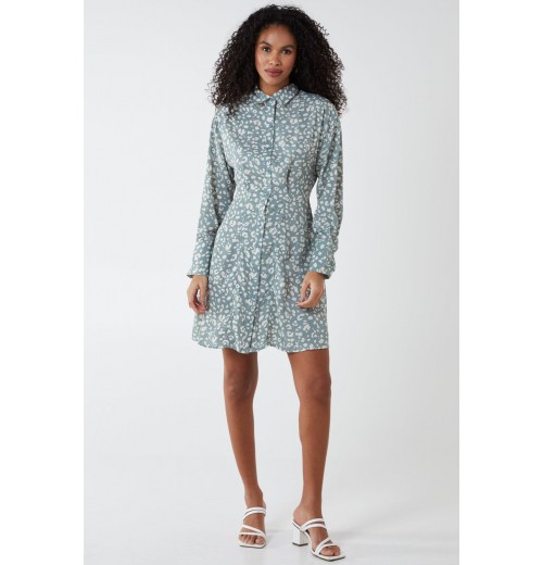 Animal Print Shirt Dress Animal Print Shirt Dress