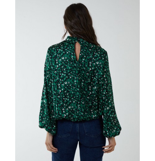 Satin Blouson Top Satin Blouson Top