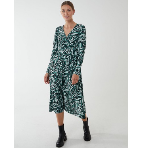 Twist Front Midi Dress Twist Front Midi Dress