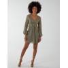 V-Neck Long Sleeve Lurex Dress V-Neck Long Sleeve Lurex Dress