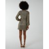 V-Neck Long Sleeve Lurex Dress V-Neck Long Sleeve Lurex Dress