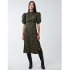 Leopard Print Ruched Side Midi Dress Leopard Print Ruched Side Midi Dress