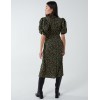 Leopard Print Ruched Side Midi Dress Leopard Print Ruched Side Midi Dress
