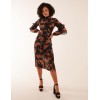 Midi Dress With Sleeve Details Midi Dress With Sleeve Details