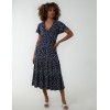 Wrap Shirring Elastic Midi Dress Wrap Shirring Elastic Midi Dress