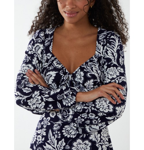 Neck Shirred Mini Tiered Dress Neck Shirred Mini Tiered Dress