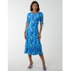 Crew Neck Midi Dress With Scrunchie Back Detail Crew Neck Midi Dress With Scrunchie Back Detail