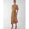 Ruffle Wrap Midi Dress Ruffle Wrap Midi Dress