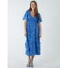 Sheared Bust Midi Dress With Angel Sleeve Sheared Bust Midi Dress With Angel Sleeve