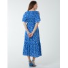 Sheared Bust Midi Dress With Angel Sleeve Sheared Bust Midi Dress With Angel Sleeve