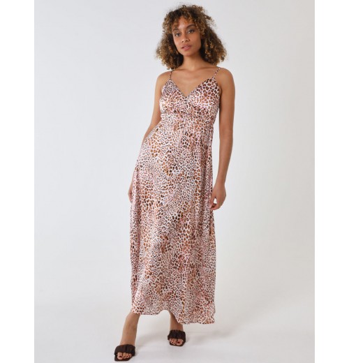 Strappy Wrap Over Midi Dress Strappy Wrap Over Midi Dress