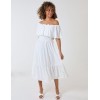 Ruffle Bardot Midi Dress Ruffle Bardot Midi Dress