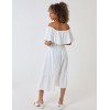 Ruffle Bardot Midi Dress Ruffle Bardot Midi Dress