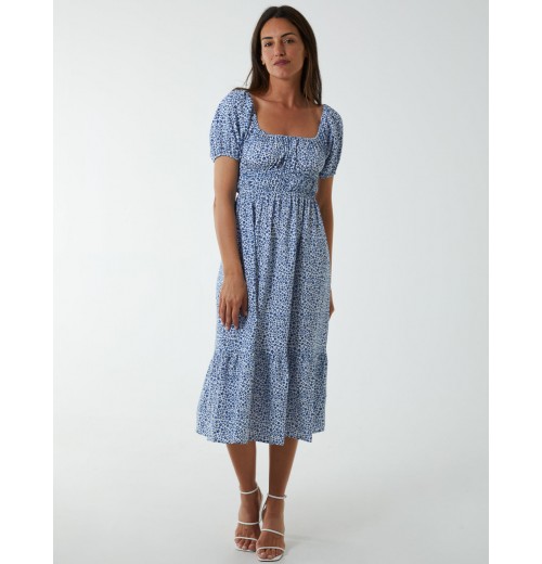 Channelled Square Neck Dress Channelled Square Neck Dress