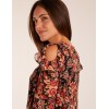 Cold Shoulder Frill Blouse Cold Shoulder Frill Blouse
