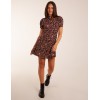 Floral Animal Smock Mini Dress Floral Animal Smock Mini Dress