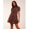 Floral Animal Smock Mini Dress Floral Animal Smock Mini Dress
