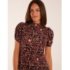 Floral Animal Smock Mini Dress Floral Animal Smock Mini Dress