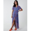 Metallic Detail Frill Split Dress Metallic Detail Frill Split Dress