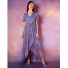 Metallic Detail Frill Split Dress Metallic Detail Frill Split Dress