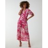 Pleated Wrap Tropical Jumpsuit Pleated Wrap Tropical Jumpsuit