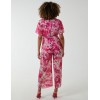 Pleated Wrap Tropical Jumpsuit Pleated Wrap Tropical Jumpsuit