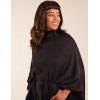 Roll Neck Drawstring Poncho Roll Neck Drawstring Poncho