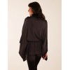 Roll Neck Drawstring Poncho Roll Neck Drawstring Poncho