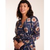 Metallic Blurred Aztec Belted Dress Metallic Blurred Aztec Belted Dress