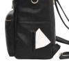 Black Faux Leather Diaper Backpack Black Faux Leather Diaper Backpack