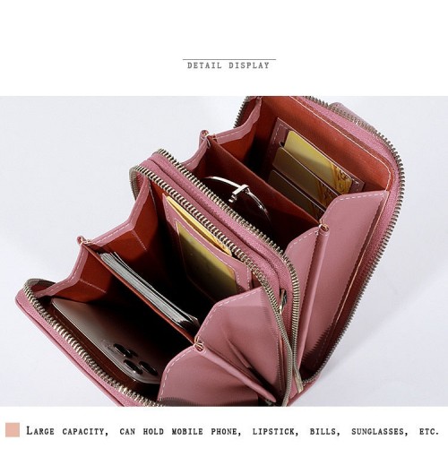Leather Clutch Wallet With Phone Pocket Leather Clutch Wallet With Phone Pocket