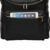 Black Faux Leather Diaper Backpack Black Faux Leather Diaper Backpack