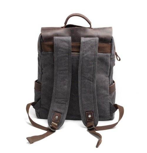 Waxed Canvas And Leather 15.6 Backpack Waxed Canvas And Leather 15.6 Backpack