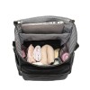 Black Faux Leather Diaper Backpack Black Faux Leather Diaper Backpack