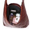 Black Leather Hobo Shoulder Bag ERIN Black Leather Hobo Shoulder Bag ERIN