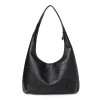 Black Leather Hobo Shoulder Bag ERIN Black Leather Hobo Shoulder Bag ERIN