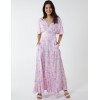Button Through Angel Sleeve Maxi Dress Button Through Angel Sleeve Maxi Dress