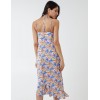 Twist Front Floral Print Midi Dress Twist Front Floral Print Midi Dress