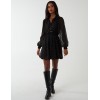 Shirred Waist & Puff Hem Shirt Dress Shirred Waist & Puff Hem Shirt Dress