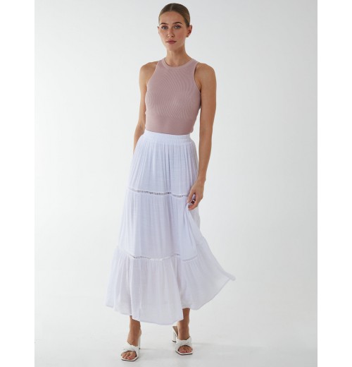 Ladder Trim Midi Skirt Ladder Trim Midi Skirt