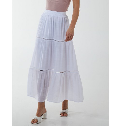 Ladder Trim Midi Skirt Ladder Trim Midi Skirt