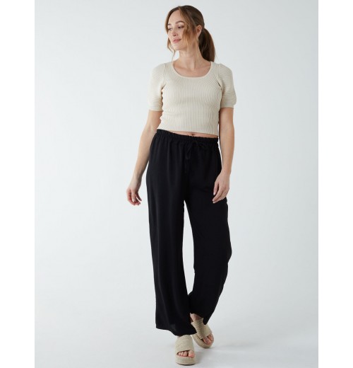 Drawstring Wide Leg Trousers Drawstring Wide Leg Trousers