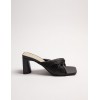 Twist Strap Mules With Square Toe Twist Strap Mules With Square Toe