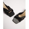 Twist Strap Mules With Square Toe Twist Strap Mules With Square Toe