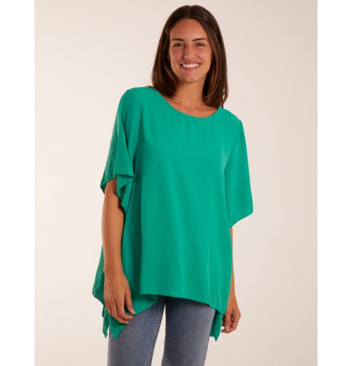 Chain Detail Short Sleeve Blouse Chain Detail Short Sleeve Blouse