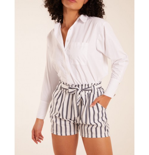 Stripe Belted Shorts Stripe Belted Shorts