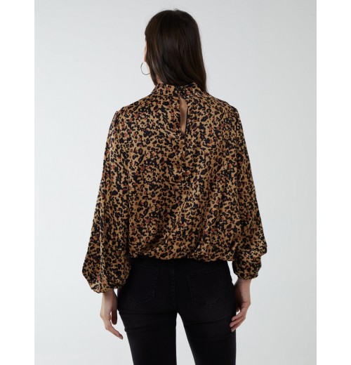 Satin Blouson Top Satin Blouson Top
