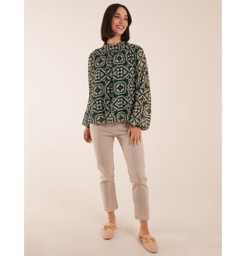 High Neck Baroque Blouse High Neck Baroque Blouse